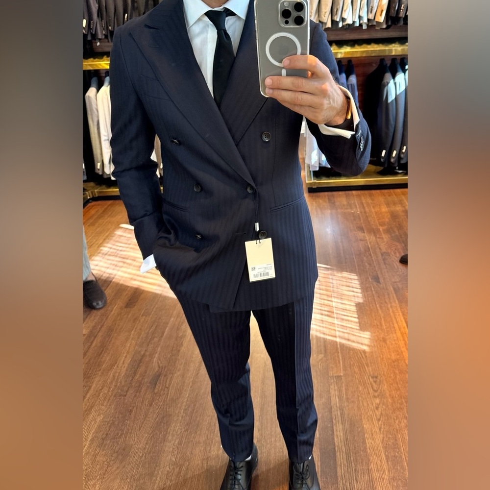 Suitsupply Havana Double Breasted Super 120s Suit 38S